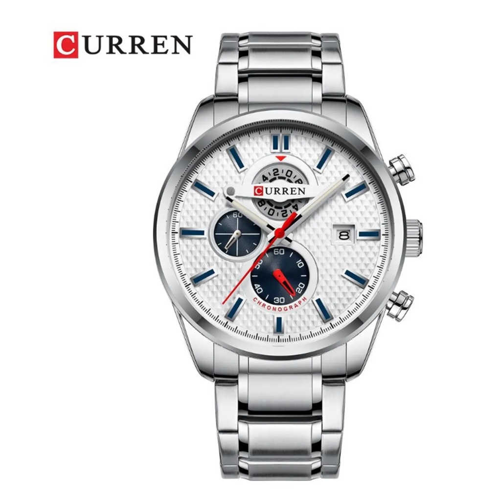 Curren 8352 Plata-Blanco