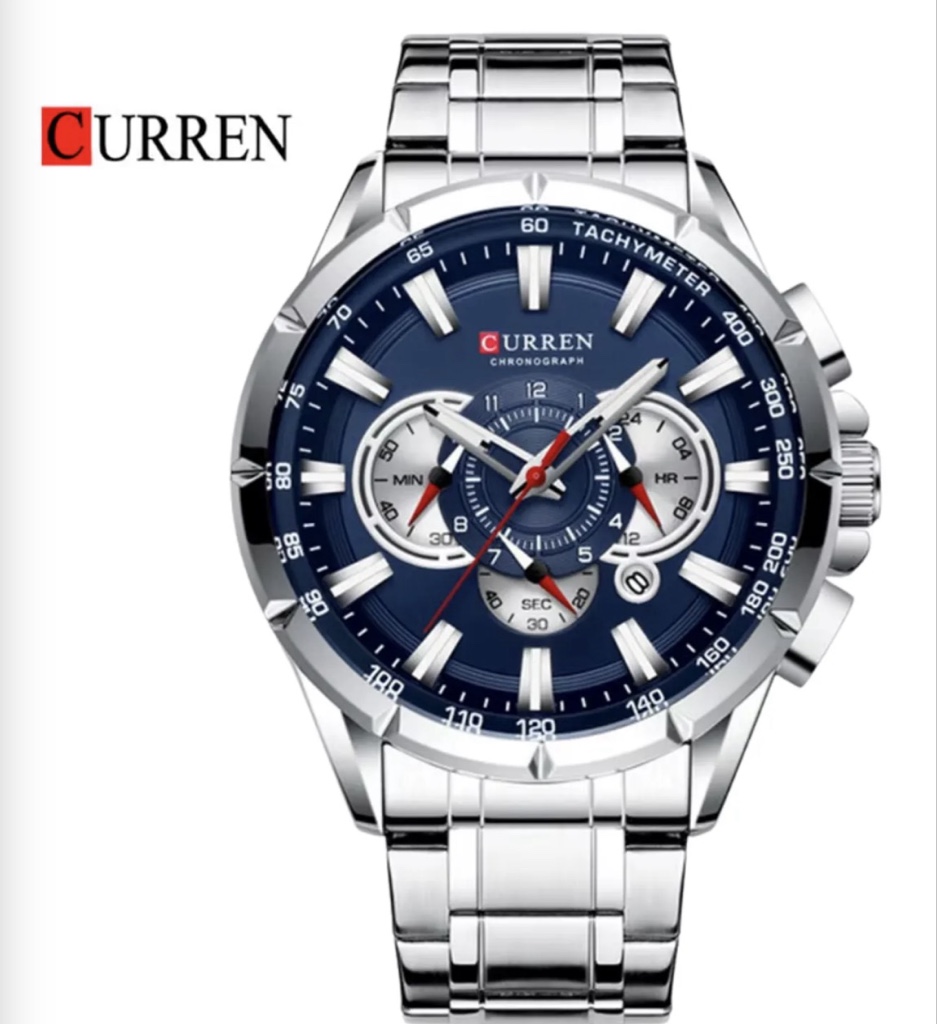 Curren 8363 plata-Azul