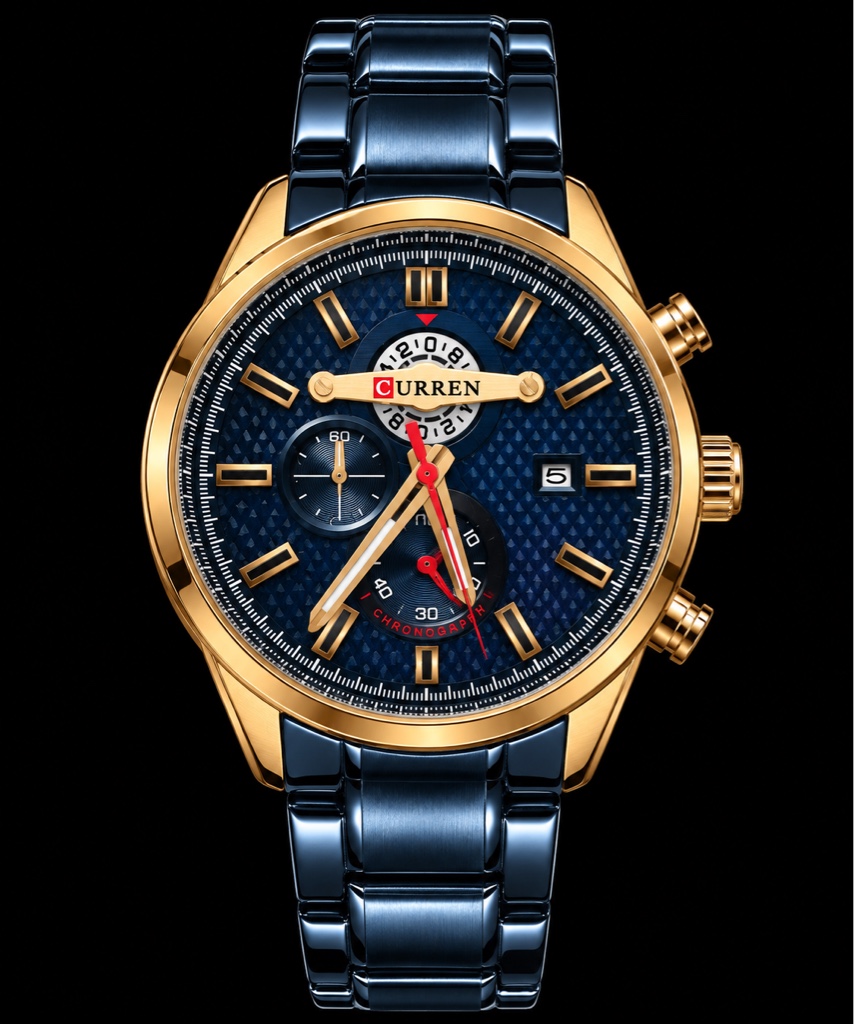 Curren 8352 Azul-Dorado