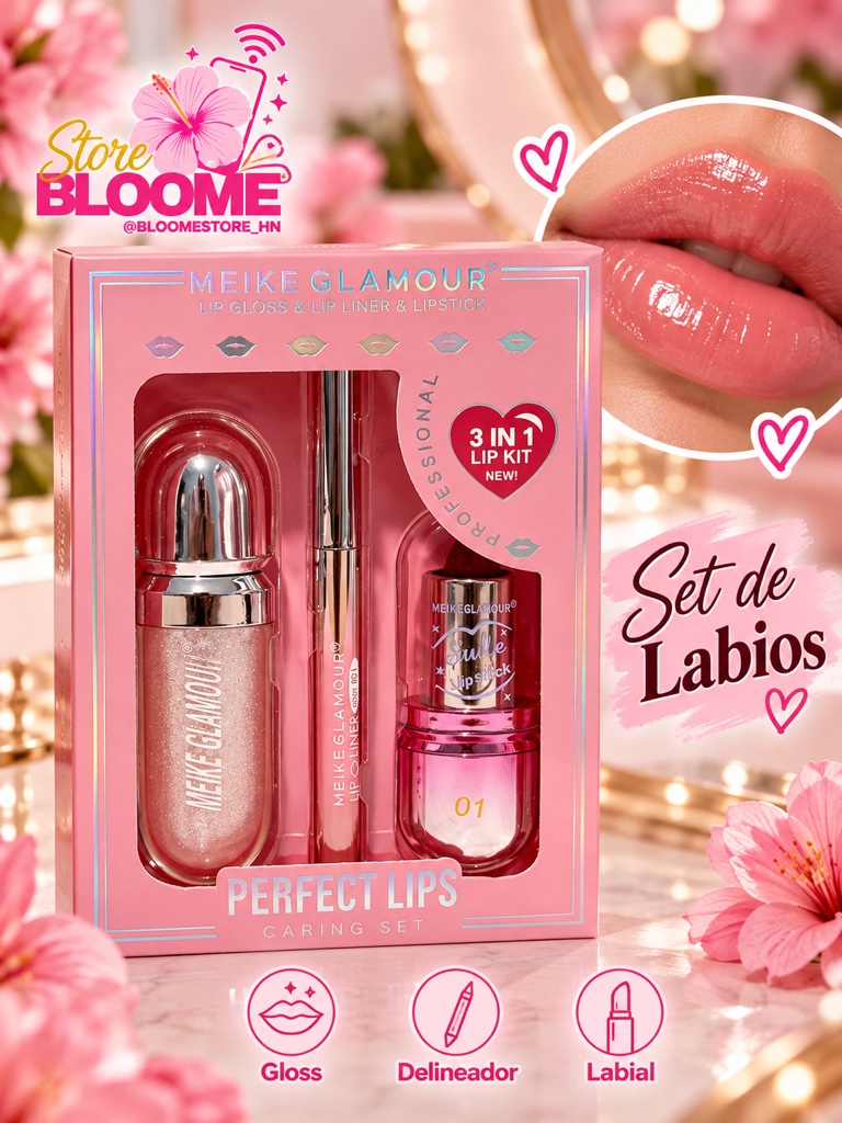 Set de labios MEIKEGLAMOUR
