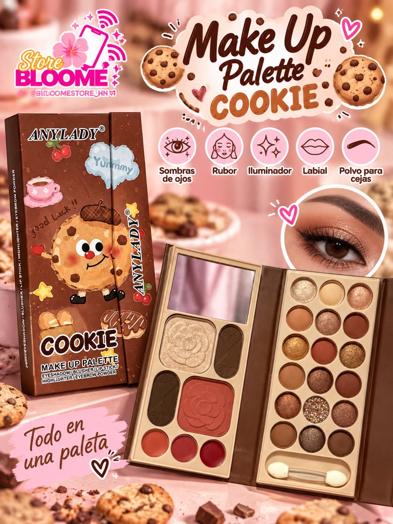 Paleta de Maquillaje Anylady “Cookie”