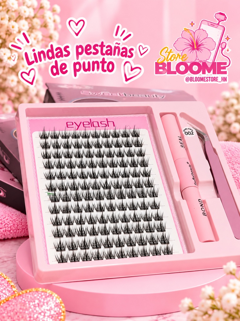 Kit de pestañas de punto Sweet Beauty