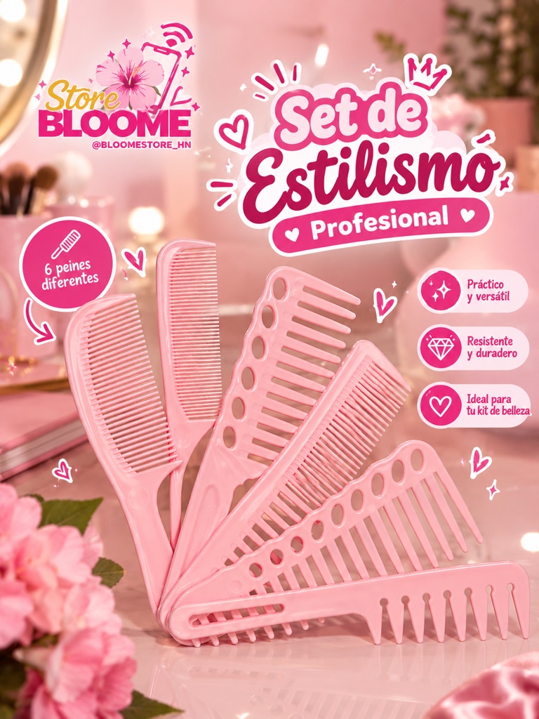 Set de peines para cabello