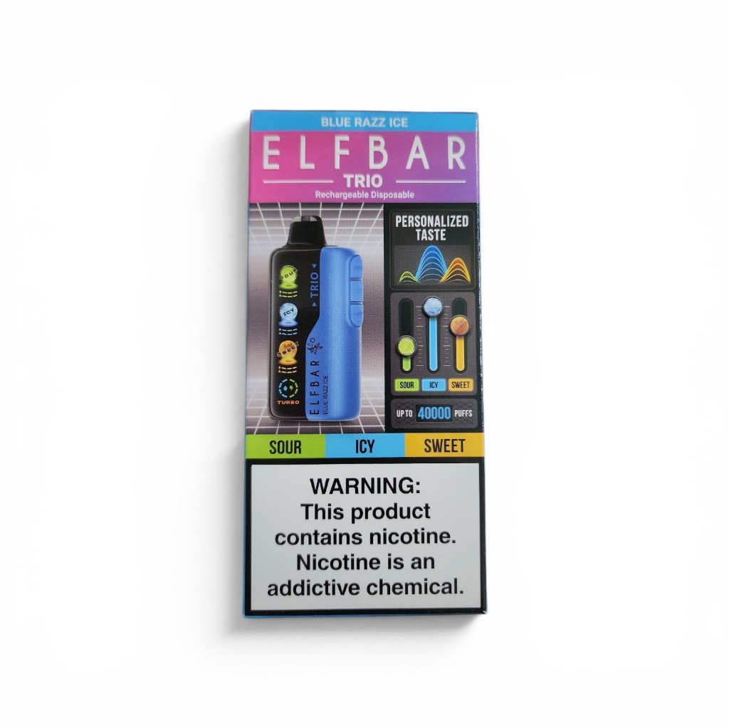 Elfbar Trio - Blue Razz Ice 40K
