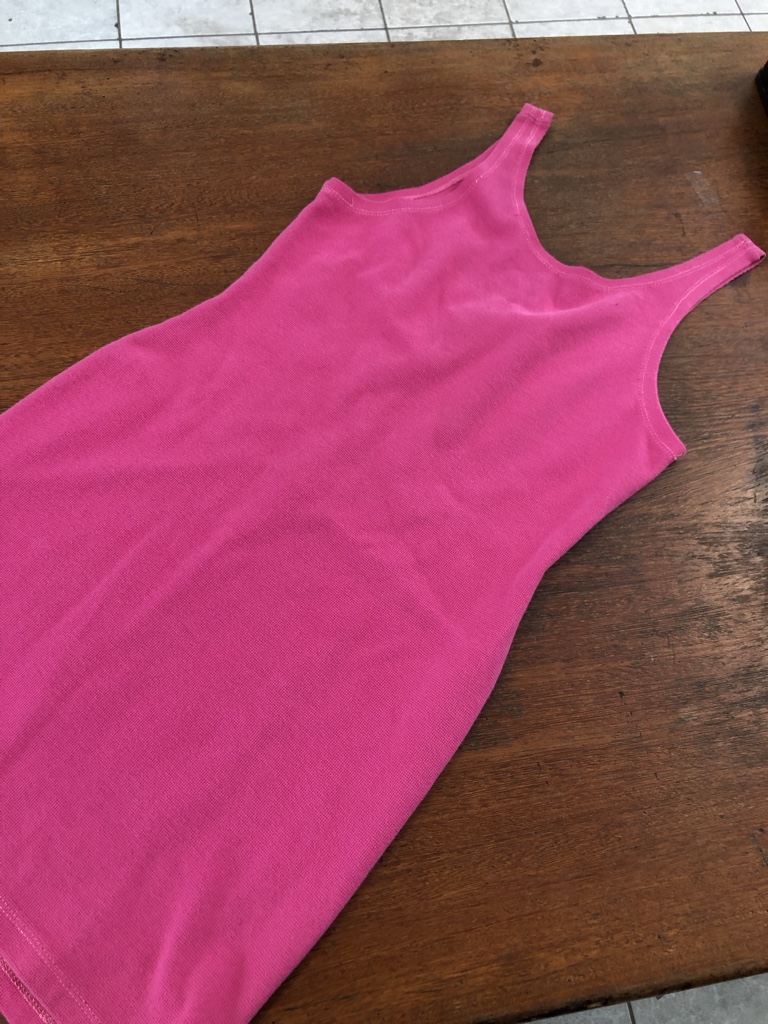 Vestido tubinho rosa