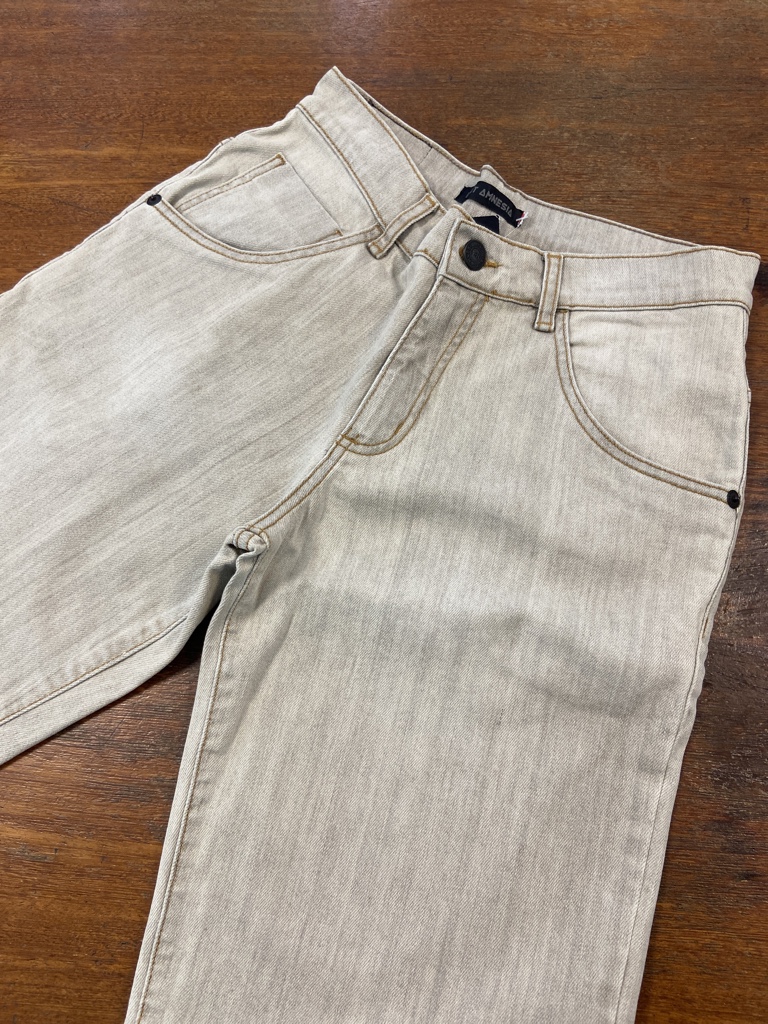 Bermuda jeans cinza