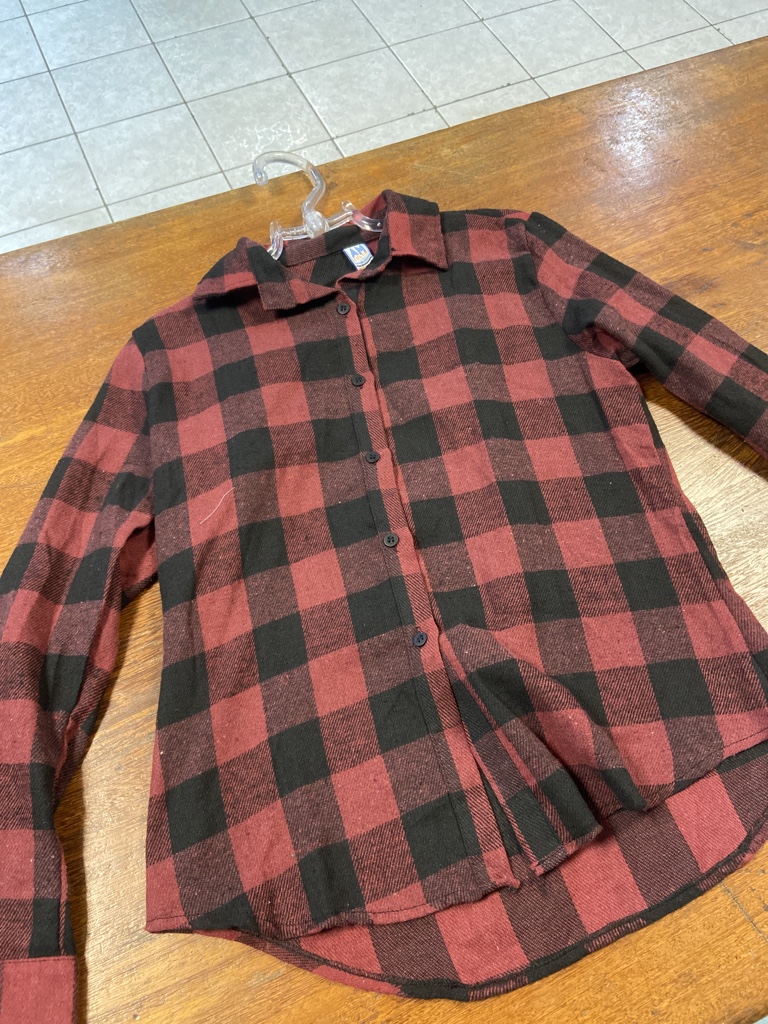 Camisa xadrez manga longa