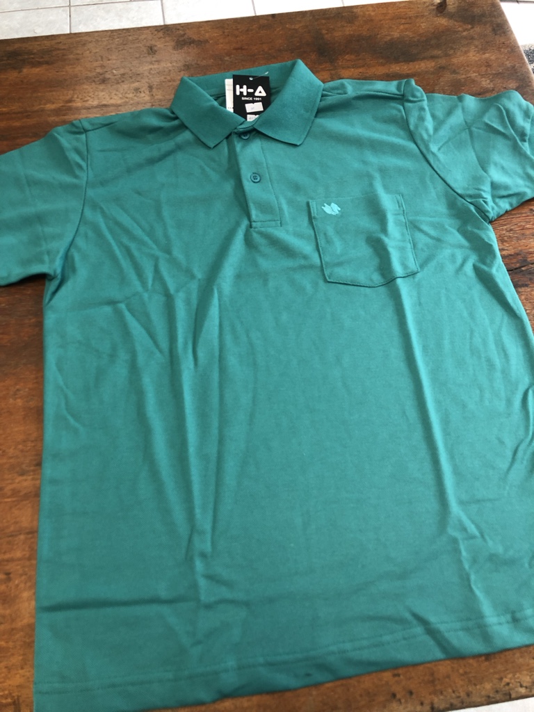 Gola polo verde água