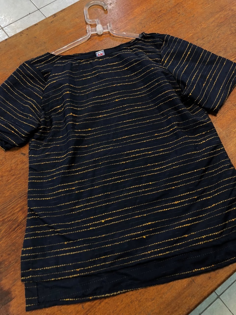 Blusa Marinho listrado tecido