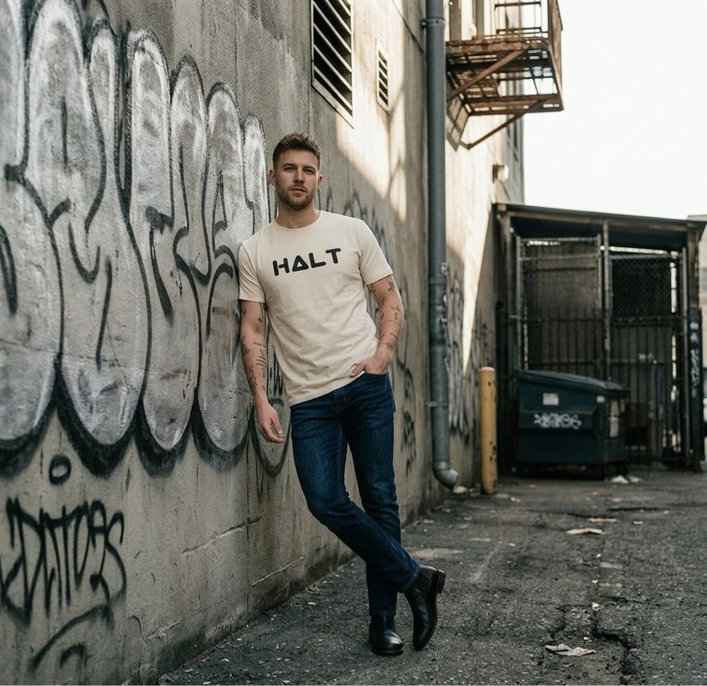 T.shirt off HALT