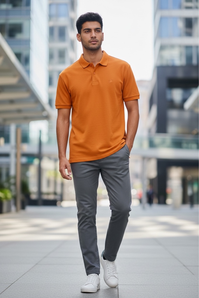Gola polo laranja