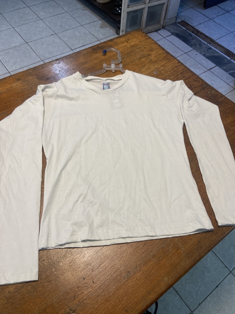 Blusa manga longa cinza feminina
