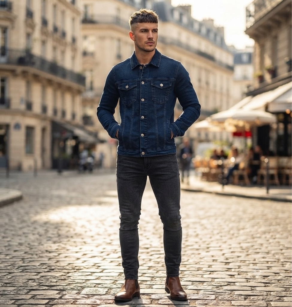 Jaqueta básica masculina