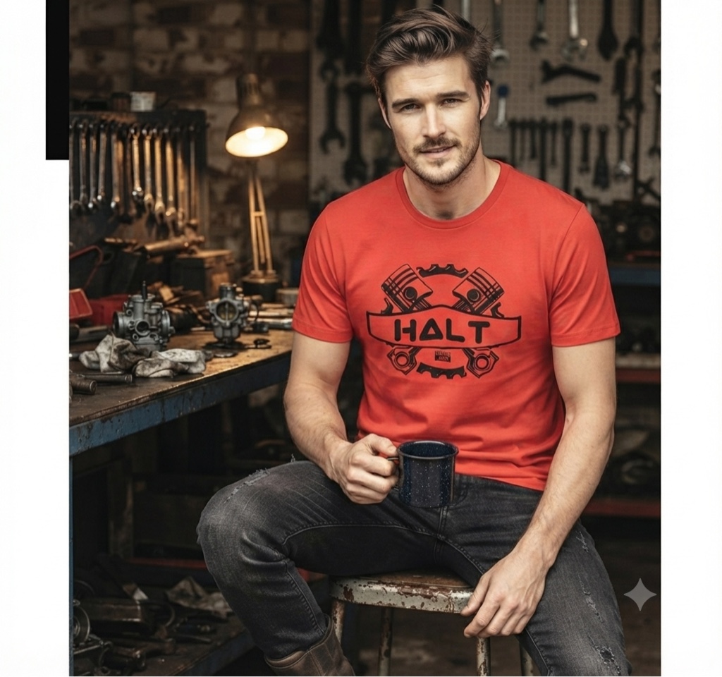 T.shirt vermelho motor