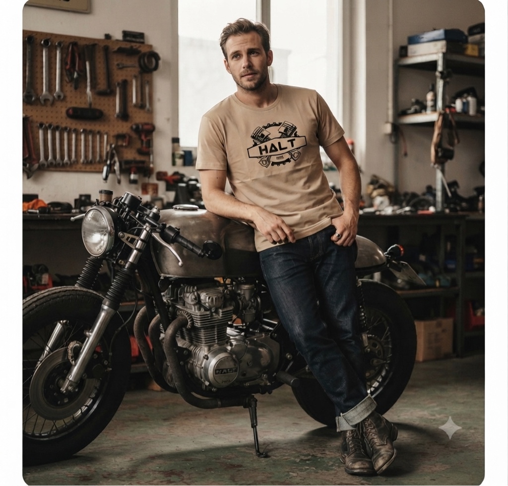 T.shirt caqui motor