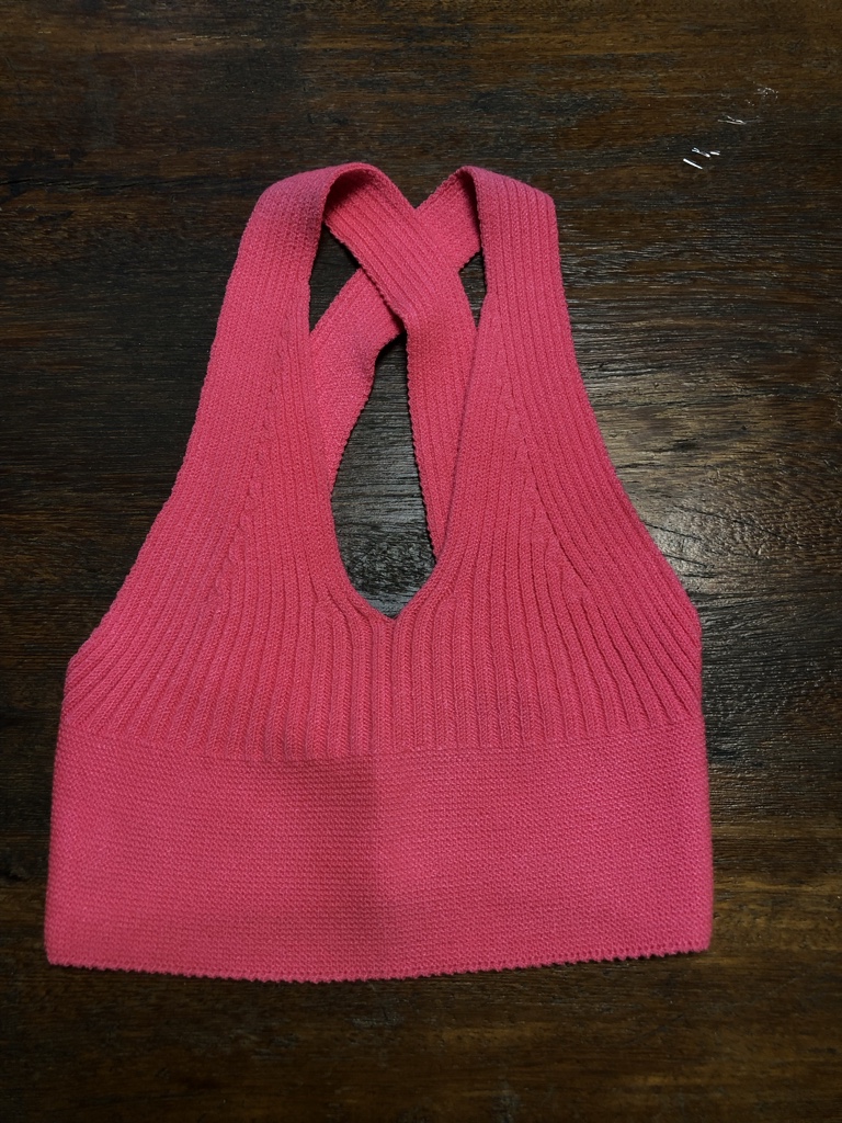 Cropped rosa trico