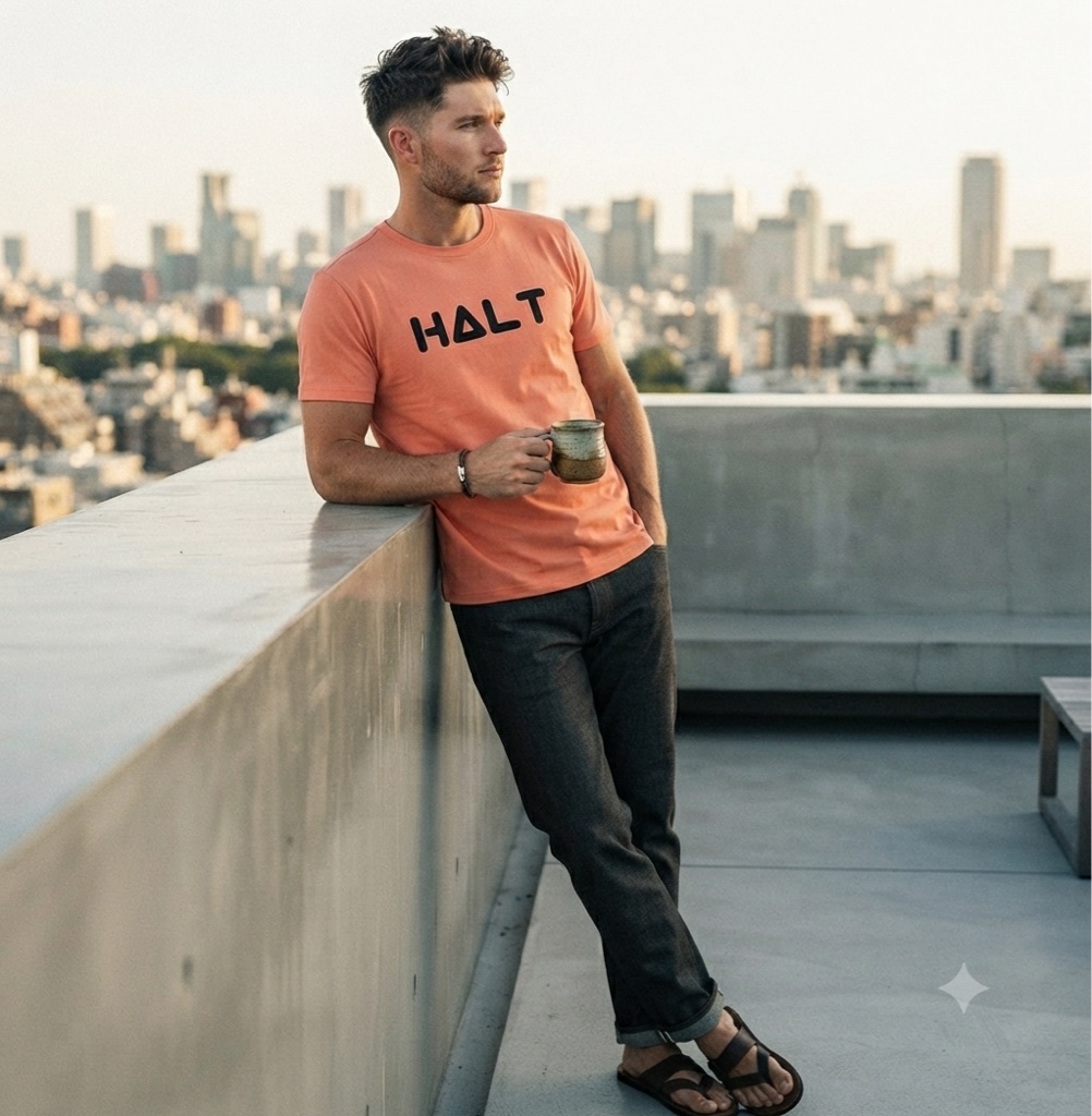 T.shirt coral HALT