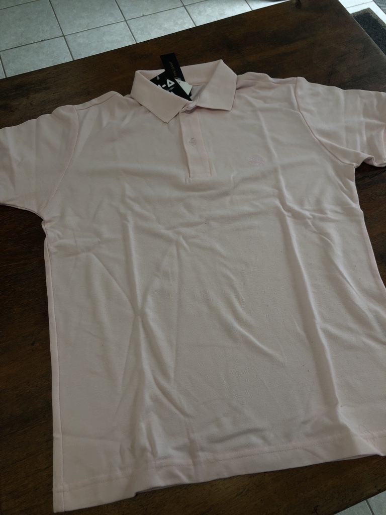 Gola polo rosa claro