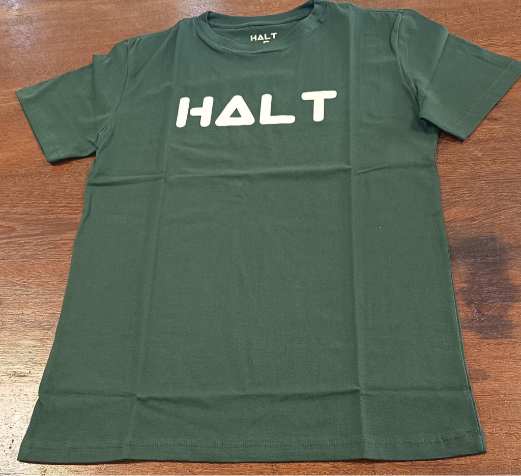 T.shirt verde militar Halt