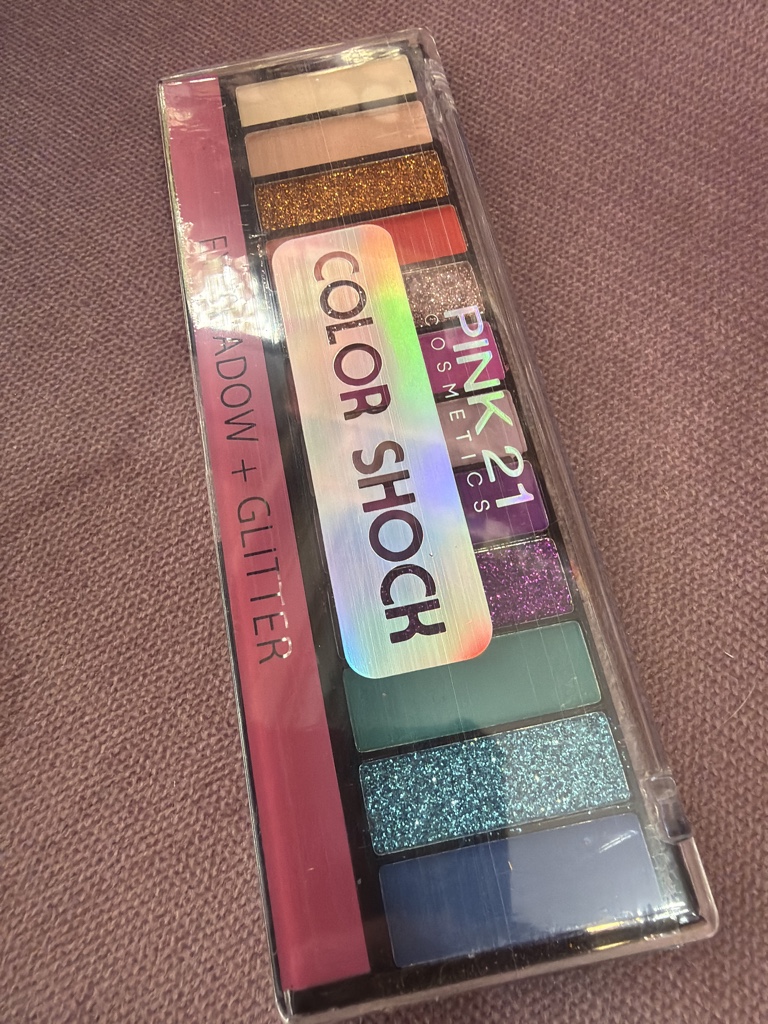 Paleta con glitter