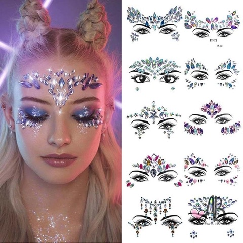 Adhesivo facial strass