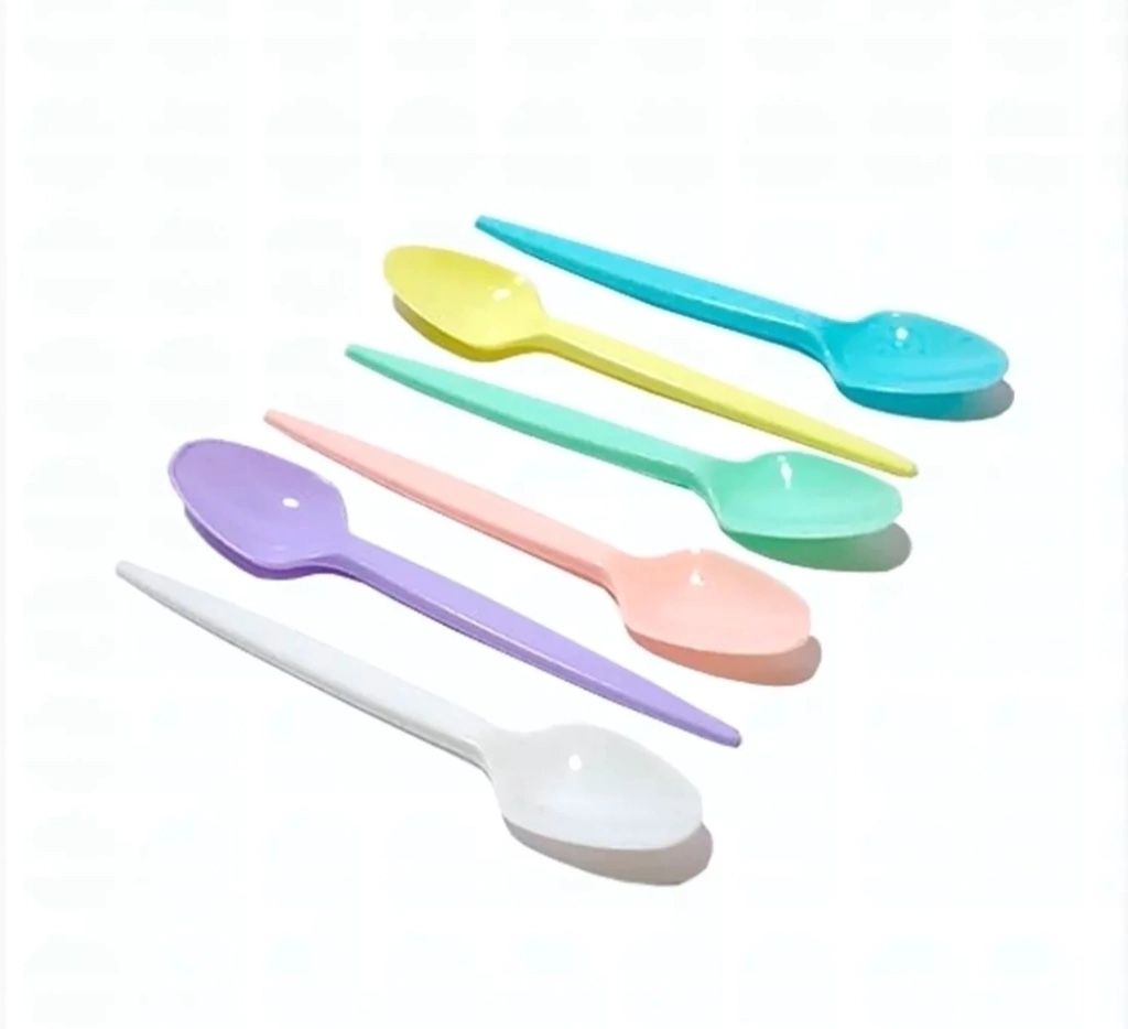Cucharitas plasticas pastel