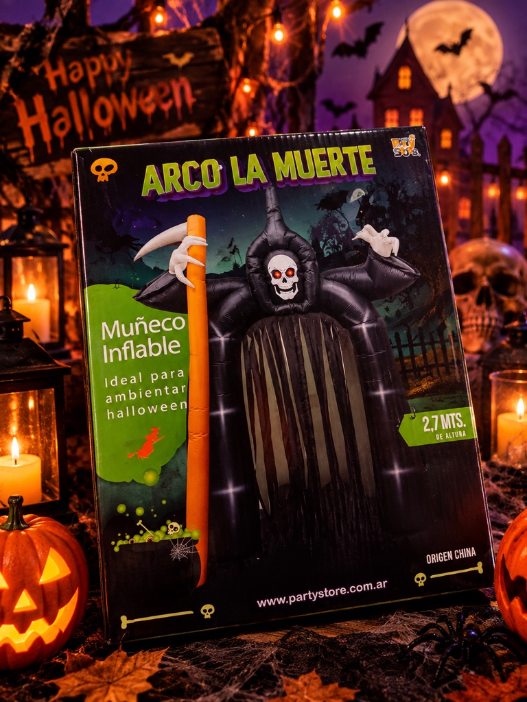 Arco La Muerte inflable negro