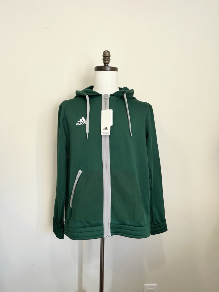 Adidas casaca verde con capucha