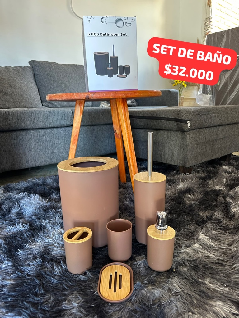 SET BAÑO-negro-gris-marrón