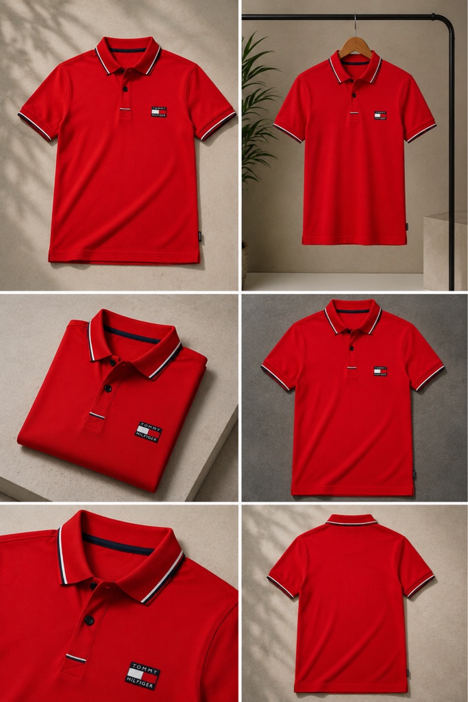 Camisas Polo Tommy Hilfinger para caballero Roja