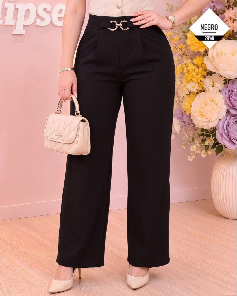 Pantalón Palazzo con Cinturón