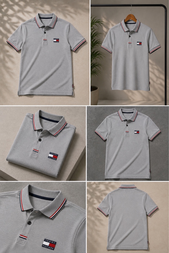 Camisas Polo Tommy Hilfinger para caballero Gris