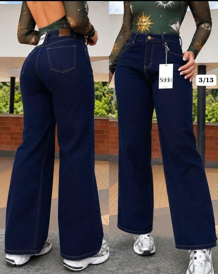 Jeans Soho semi campanado Colombiano