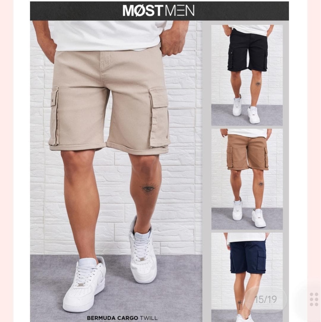 Bermuda Cargo Twill para Caballero