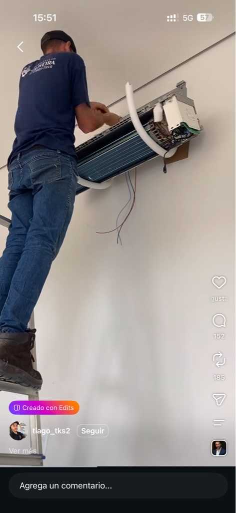Instalación Aire 9000 BTU