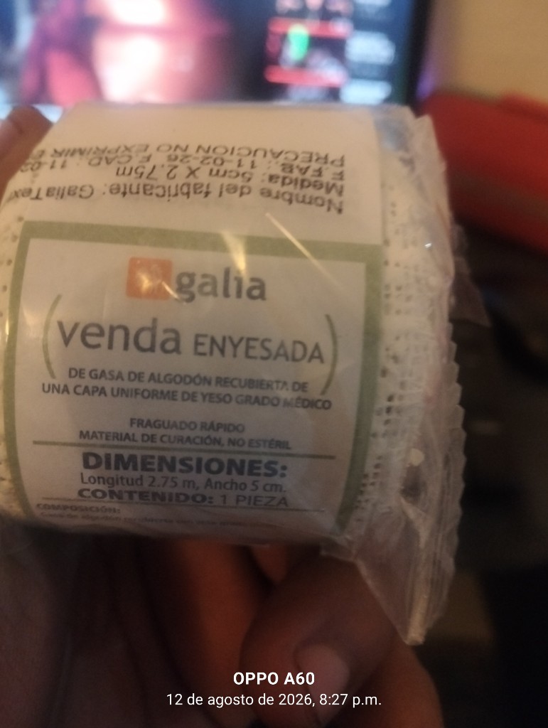 Galia venda enyesada 5 x 2.7 cm
