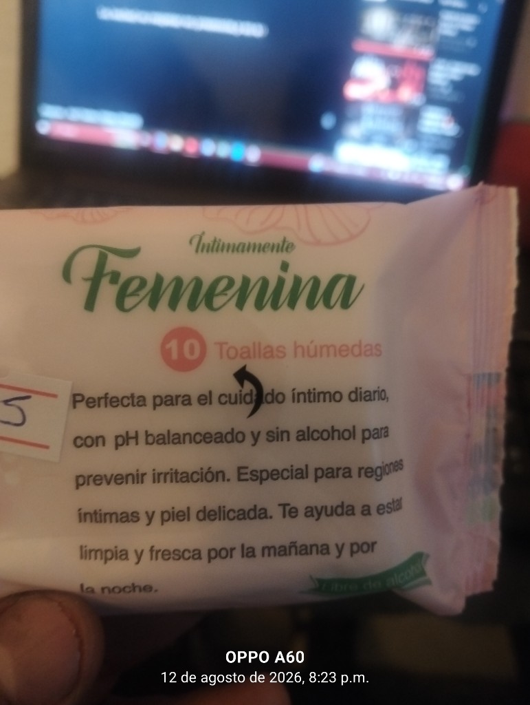 Femenina Toallas humedas 10pz