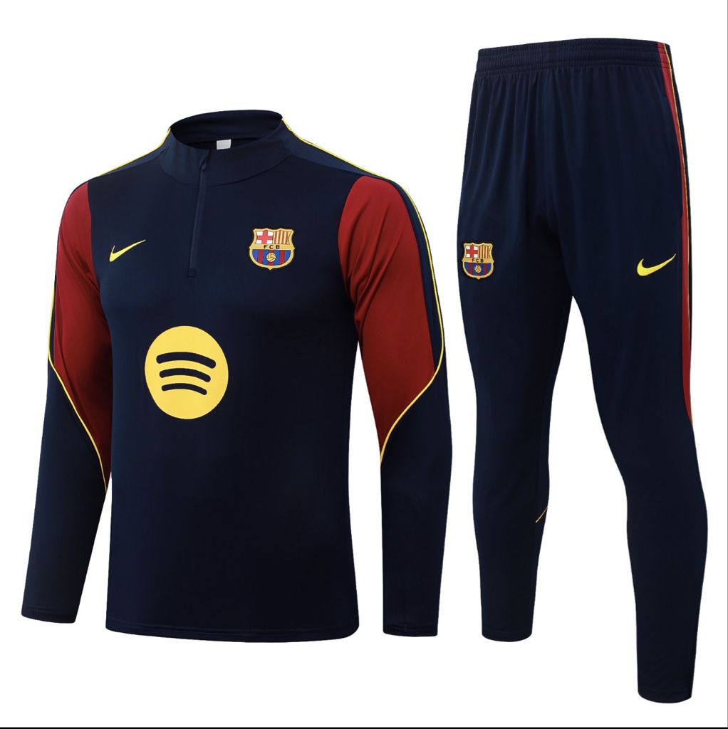 Conjunto De Entrenamiento Barcelona 26/27 Marino Rojo