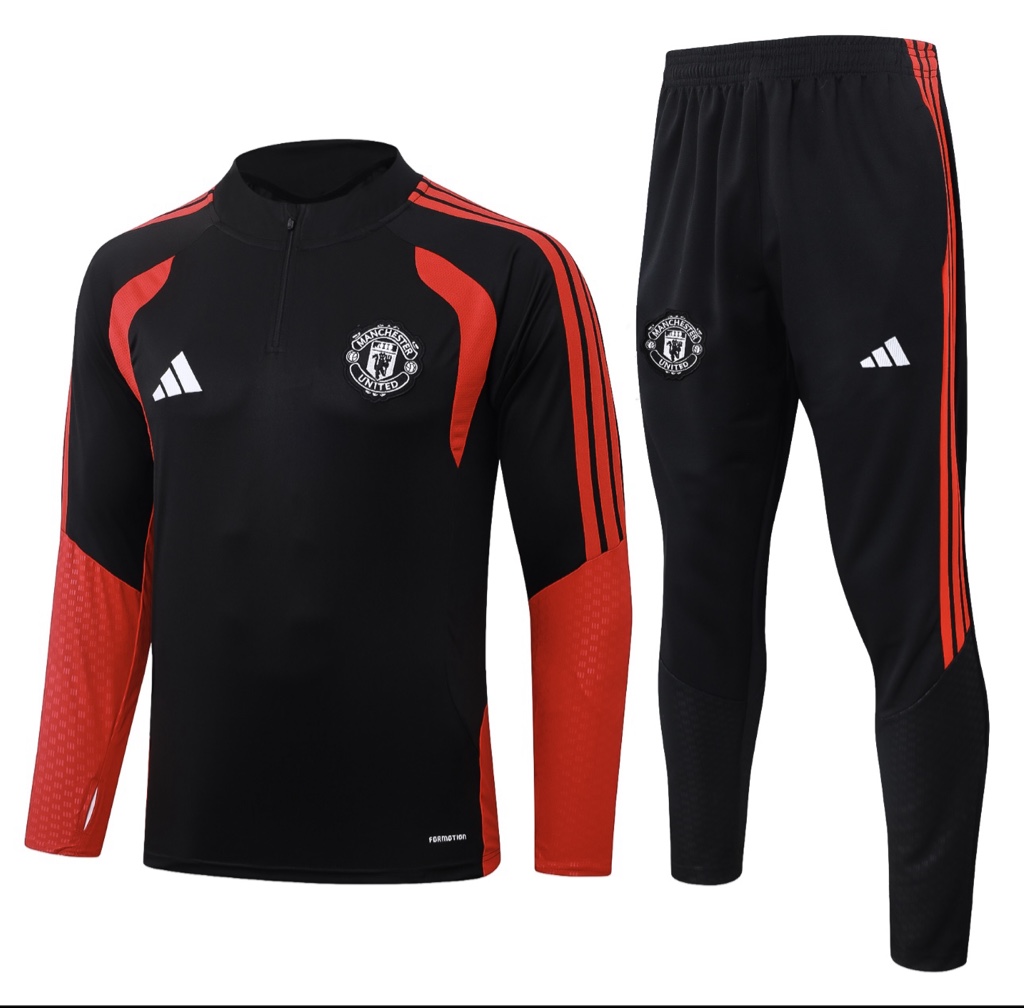 Conjunto Entrenamiento Manchester United 26/27 Negro Rojo