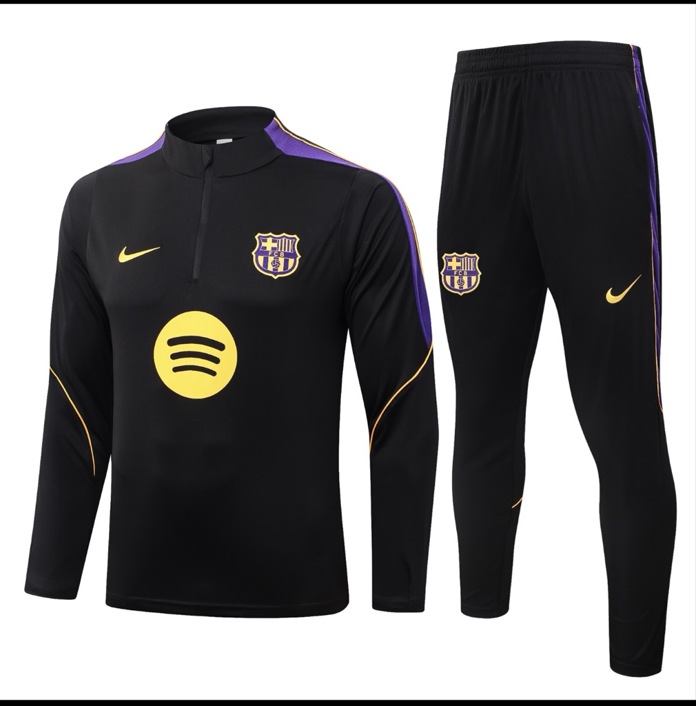 Conjunto Entrenamiento Barcelona 26/27 Negro Morado