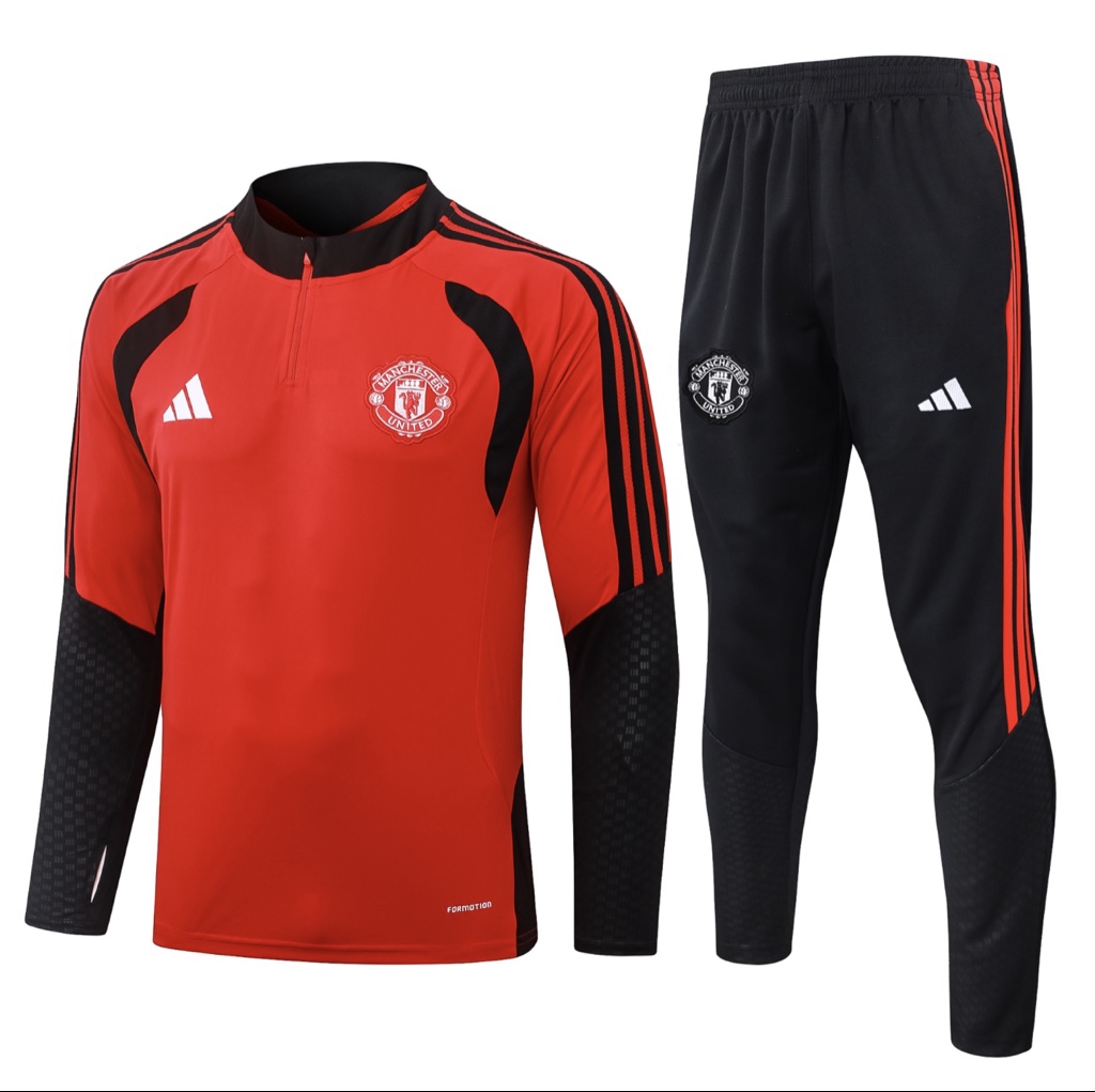Conjunto Entrenamiento Manchester United 26/27 Rojo Negro