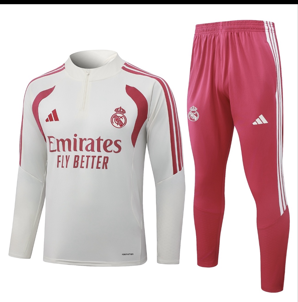 Conjunto Entrenamiento Real Madrid 26/27 Beige