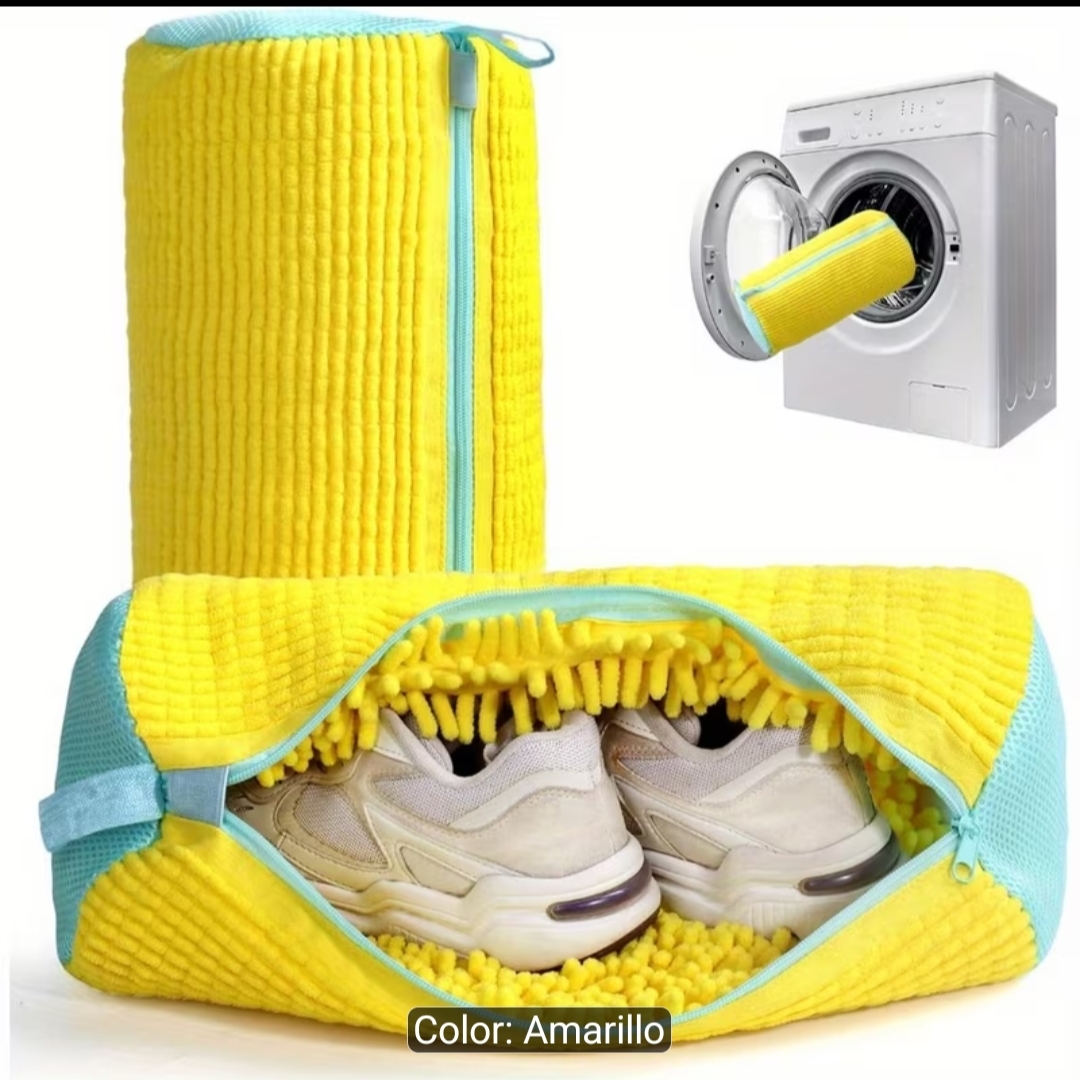 Bolsa de lavado para zapatos color amarillo