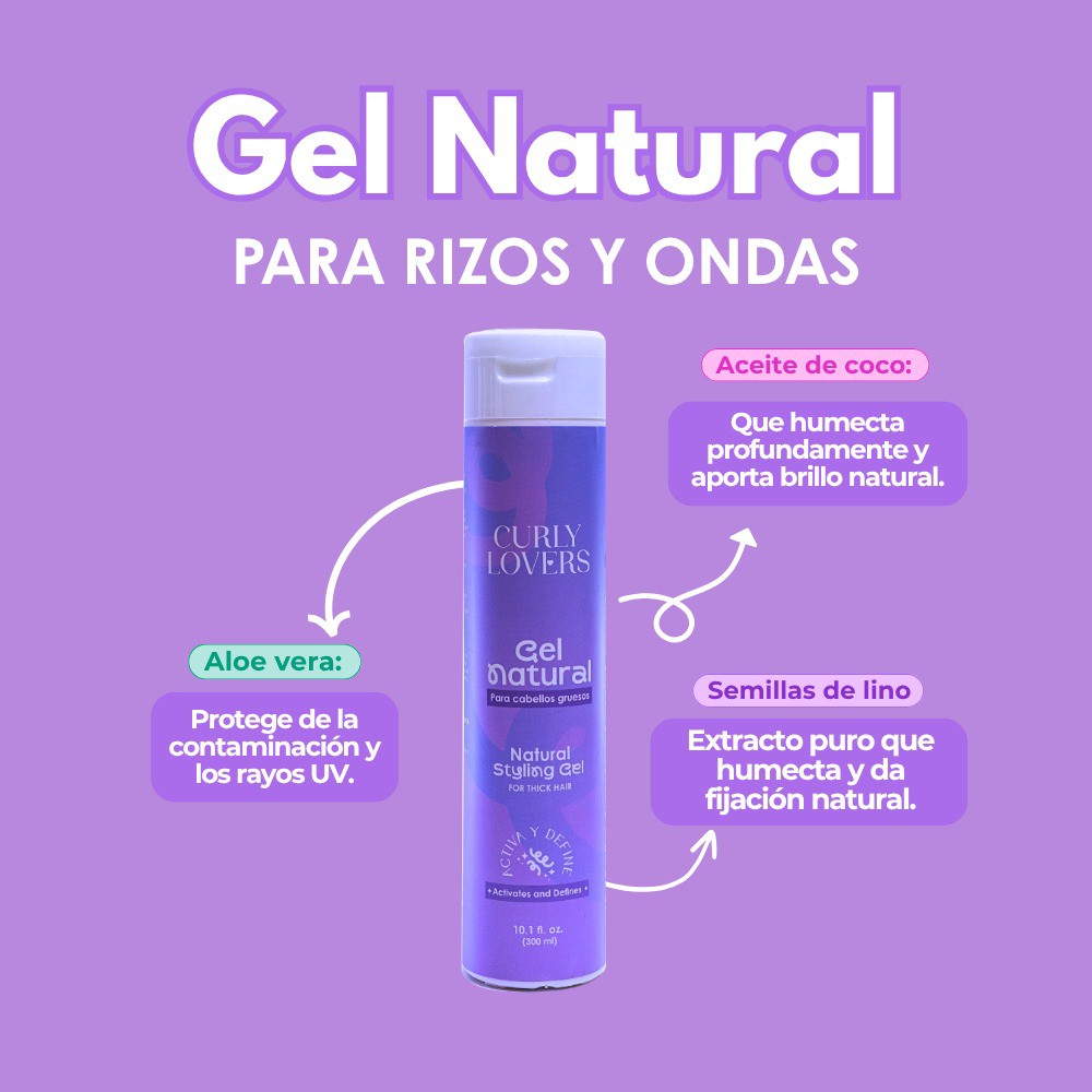 Curly Lovers gel natural delgado