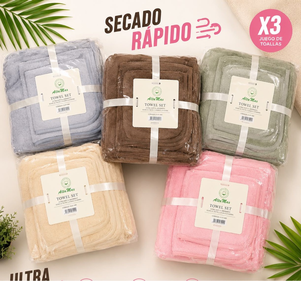 Set secado rapido