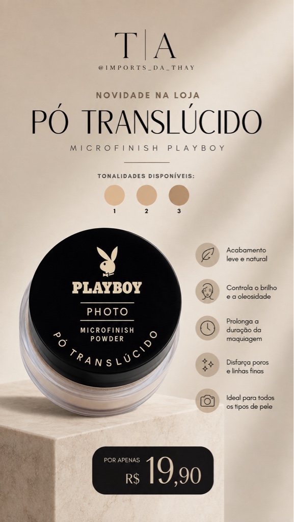 Pó translúcido- Playboy