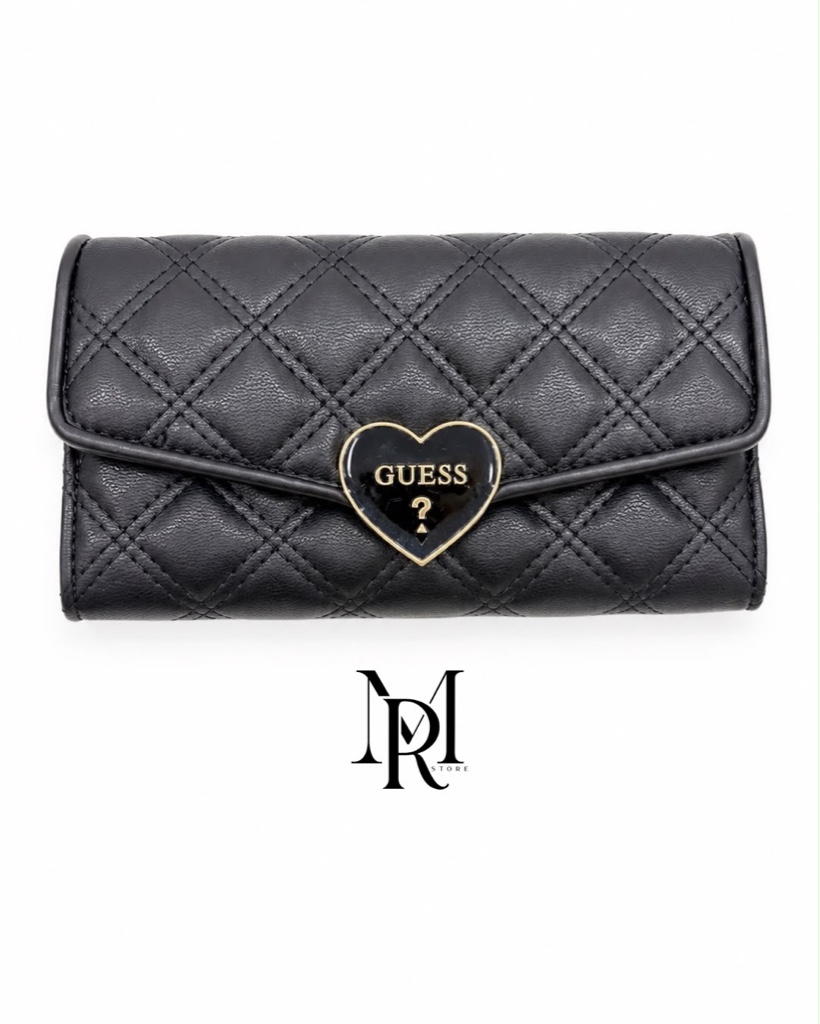 BILLETERA GUESS CORAZÓN (negro)