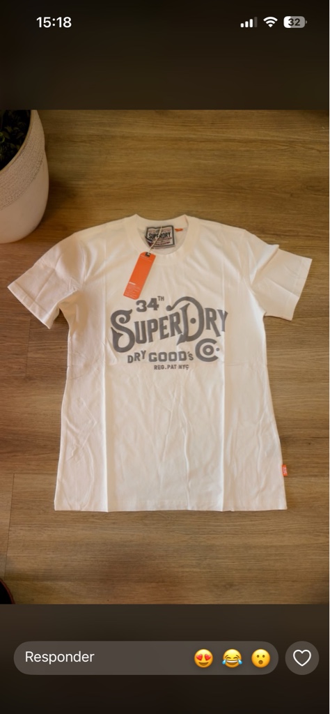 Superdry camiseta blanc