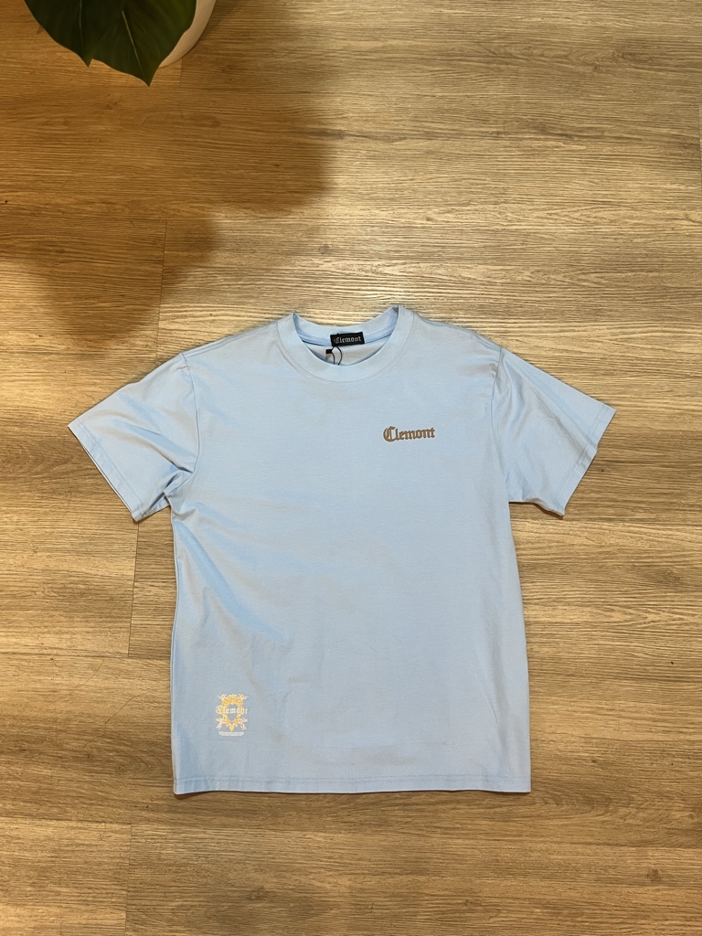 Clemont azul camiseta