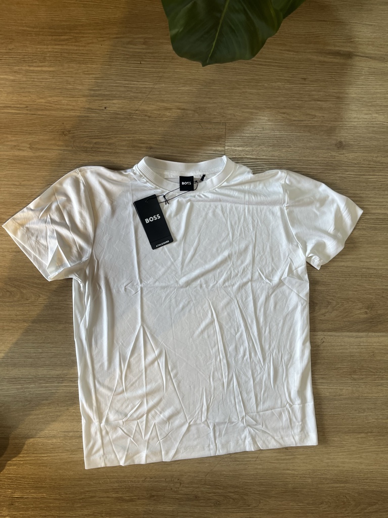 BOSS camiseta blanca deportiva